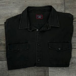 Black Jean Button Down